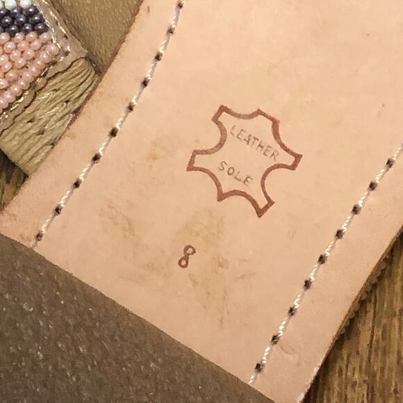 Sam Edelman Anella Multi Bead Fringe Slip On Thong Sandals Size 8 - Picture 13 of 15